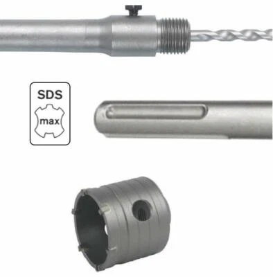 Fresa A Tazza Per Muro 50mm Con Asta Prolunga 50cm - Per Trapano SDS Plus - Foto 8