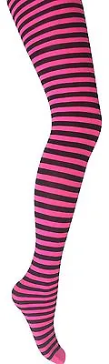 £3.49 • Buy Children's Stripe Tights- Kids Striped Tights -6-14 Years- 20 Colours