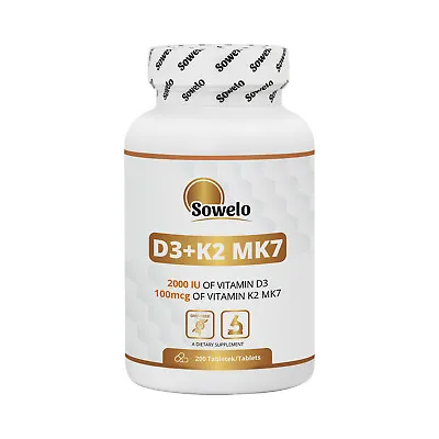 $9.49 • Buy Sowelo Vitamin D3 K2 Mk7 Tablets