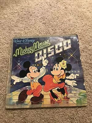 Walt Disney Mickey Mouse Disco Vintage 1979 Vinyl Record LP Disneyland 2504 • $4.85