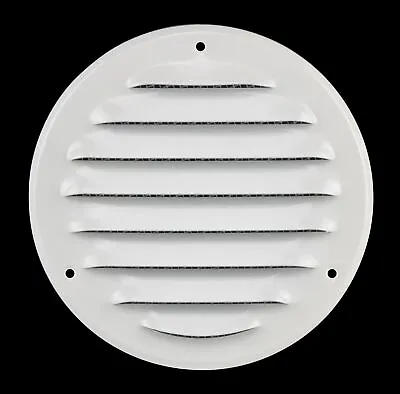 Round Return Air Grille Vent Cover Bug Screen Steel Wall Duct Cover Indoor • $9.95