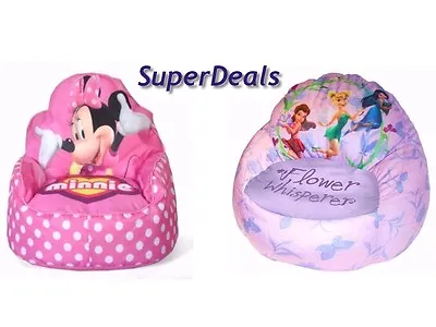 Disney Kids Sofa Bean Bag Chair - Toddler Minnie Mouse TinkerBell  • £53.02