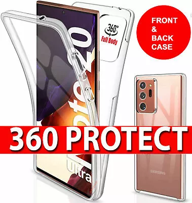 360 CLEAR Case For SAMSUNG GALAXY NOTE 20 / 20 ULTRA Shockproof Ultra Slim Cover • £3.50