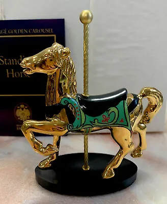 Franklin Mint Faberge 24kt Golden Carousel Figure In Box - STANDING HORSE  • $44.99