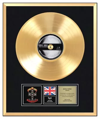£139.99 • Buy GUNS N' ROSES - CD Gold Disc LP Vinyl Record Award - APPETITE FOR DESTRUCTION
