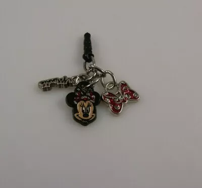 Disney Minnie Mouse Dangle Bow Cell Phone Or For Ipad Charm Ear Cap Dust Plug   • $10.99