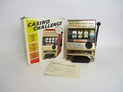 Vintage Waco Casino Challenge Slot Machine Toy Made In Japan W/Box • $74.99