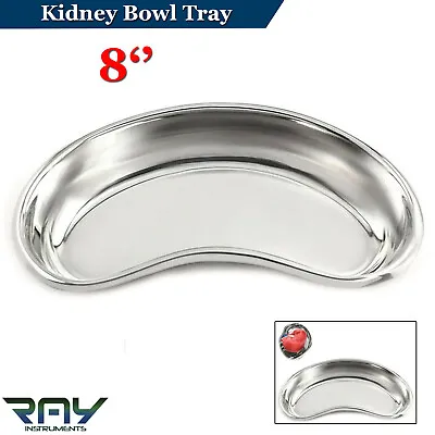 Dental Kidney Bowl Tray Medical Veterinary Dish Emesis Basin Stainless Steel • $89.95