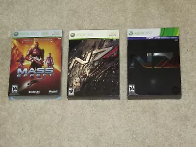 Mass Effect 1 2 3 Limited Collector's Edition Trilogy Xbox 360 100% Complete • $199.99