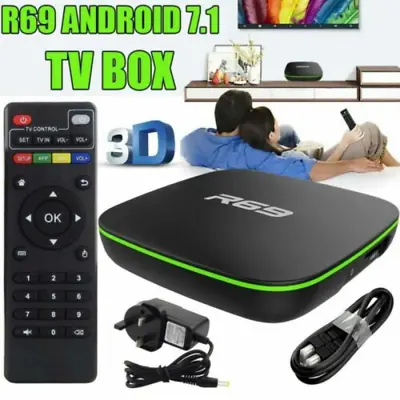 £28.46 • Buy R69 TV BOX SMART Android 7.1 2020 4K WiFi KDPLAYER Quad Core 3D Media Player UK
