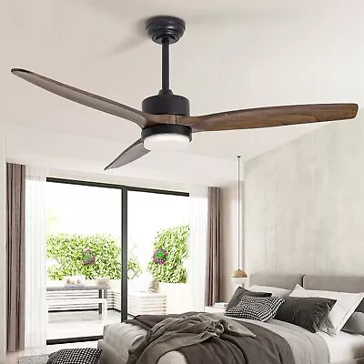 52 Inch Rustic Ceiling Fan With Light And Remote For Bedroom/Patios/Living Ro... • $190.11