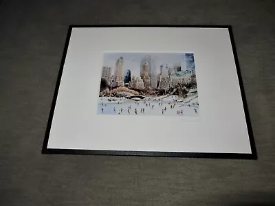 Michael J Leu Signed Framed Serigraph New York Cityscape • $29.99