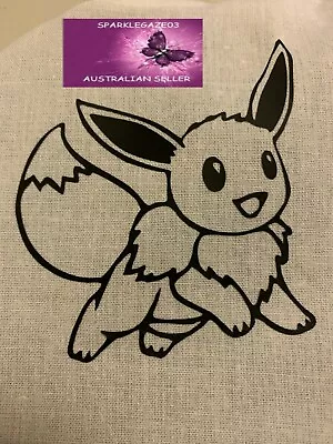 Pokemon And Eevee Jump Iron On Heat Transfer Vinyl Decal  • $6.24