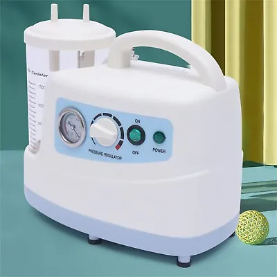$154 • Buy Medical Vacuum Phlegm Emergency Aspirator Machine 1L Portable Suction Unit Kits