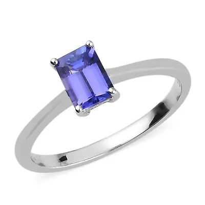 2Ct Emerald Lab Created Tanzanite Women's Engagement Ring 14K White Gold Finish • $80.49