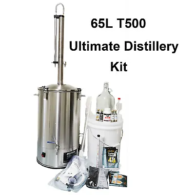 Best Value 65L Still Spirits Turbo 500 Distillery Kit W/h Digi Boiler Reflux Con • $449.88