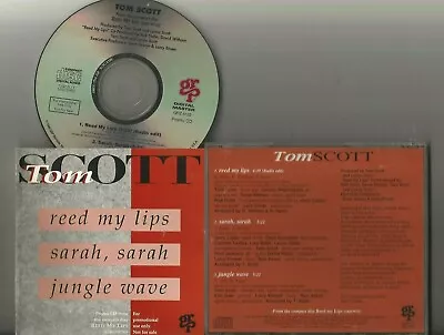 Tom Scott - Read My Lips CD EP 3 Trax Sarah Sarah & Jungle Wave VG+/EX Cond.  D • $1.95