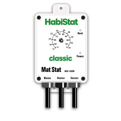 HabiStat Mat Stat White 300w Control Heat Mats And Heaters Temperature Controlle • £31.95
