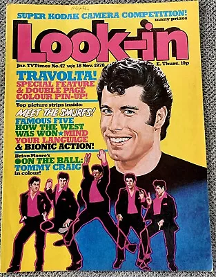 Look-in 18 NOV 1978 No.47 John Travolta Grease Aston Villa Tommy Craig. • £4.99