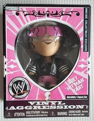 WWE Bret Hart Jakks Vinyl Aggression Ringside Collectables Exclusive MIB WWF • $100