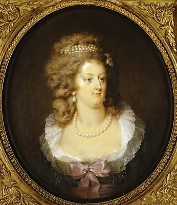 Jean Guerin  Bust Portrait Of Marie-Antoinette  French Old Master Black Artwork • £68