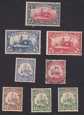 GERMANY / COLONIES / MARSHALL ISLANDS / 1901 YACHT DESIGN INCLUDING 5m SG G23 MH • $99