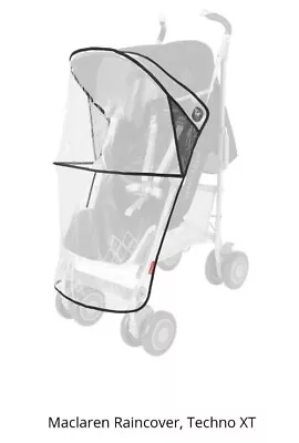 ♡MACLAREN•TECHNO XT•CLEAR VINYL RAIN COVER♡Single Seat Buggy Stroller•WM1Y070091 • £17.49
