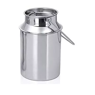 Stainless Steel Milk Storage Can With Lid 1L • £26.27