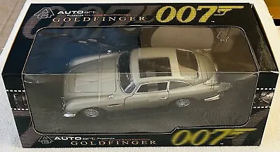 1965 Aston Martin DB5 James Bond 007 Goldfinger AUTOart 1/18 Rare #70021. • $349.95