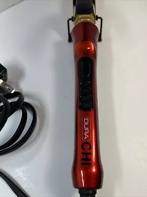 CHI Dura Curling Iron Marcel Titanium Infused Ceramic 1 Inch Red Gold GF6848 • $39.50