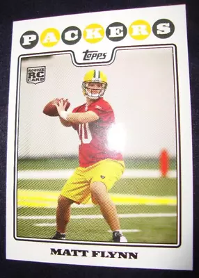 2008 Matt Flynn Topps Rookie Card    Green Bay Packers  LSU Tigers • $1.80