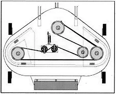  Cutter Deck Belt Fits COUNTAX WESTWOOD 38  WITH IBS DECK 22869901 • £33.63