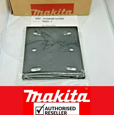 Genuine Makita 158323-1 Palm Sander Hook & Loop Backing Pad 112mmx102mm BO4555 • £7.86