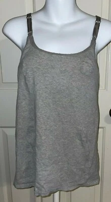$13.19 • Buy Gray Gilligan & O’Malley Nursing Tank Top Size S