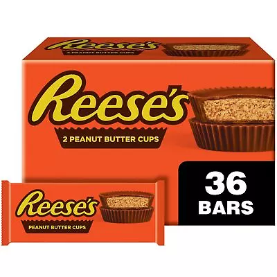 REESE'S Milk Chocolate Peanut Butter Cups Candy Bulk Easter 1.5 Oz Packs (36 • £53.51