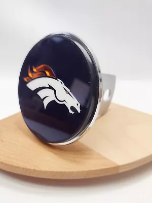 Denver Broncos Laser Cut Metal Trailer Hitch Cover - NFL - Truck Hitch Cover • $17.65