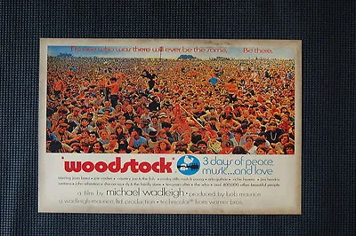 Woodstock Tour Poster 1969 #3- • $4.25