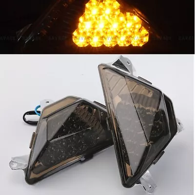 Flush Mount LED Turn Signals Indicator Light Amber For KAWASAKI ZX6R ZX636 Ninja • $26.99