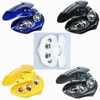 $38.52 • Buy Motorcycle Headlight Turn Signal Lamp Street Fighter Fairing Universal 60W