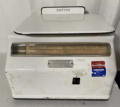 $74.99 • Buy Vintage Dayton Hobart Model 970 Enameled Commercial Deli Scale - Not Working