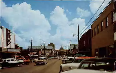 Marshall Texas TX Classic Cars Pickup Truck Street Scene Vintage Postcard • $8.90