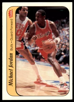 1986-87 Fleer Stickers Set Break Michael Jordan #8 EX-EXMINT (mark) *CV24 • $188.56