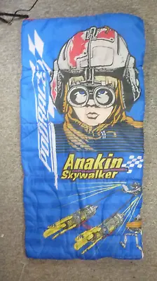 Vintage Star Wars Anakin Skywalker Podracing Sleeping Bag Zipper Graphic 90s/y2k • $29.99