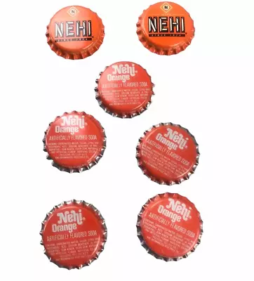 Lot 7 Unused Vintage NEHI Orange Soda Soda Metal Bottle Caps • $11.24