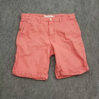 H&M Shorts Mens 32 Pink Outdoor Chino Pockets Casual Flat Front Cotton Adult • $11.99