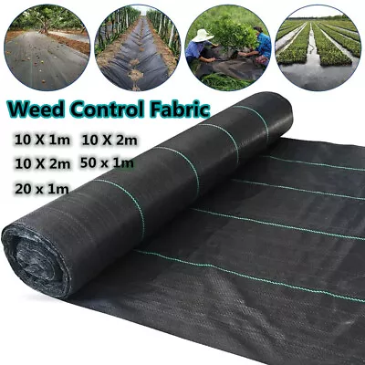 Heavy Duty Weed Control Fabric Membrane Ground Cover Garden Landscape Mat 90GSM • £4.99