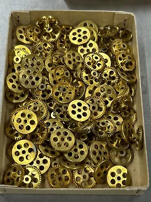 Qty 1 Tradeship Brass Crown Miter Gear 38 Teeth 1/8” Bore Module 0.5 P  Slot Car • $2.50