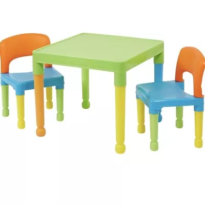 Liberty House Toys Children's Multi-Coloured Table & 2 Chairs Set Multicoloure • £39.99