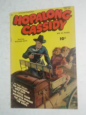 HOPALONG CASSIDY Western Comic...(USA..Fawcett) ...Jan 1950      No 39     Fine • £7