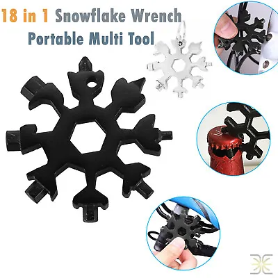 Portable Universal Snowflake Wrench Magical Grip 18 In 1 Multi Tool Screwdriver • $5.98